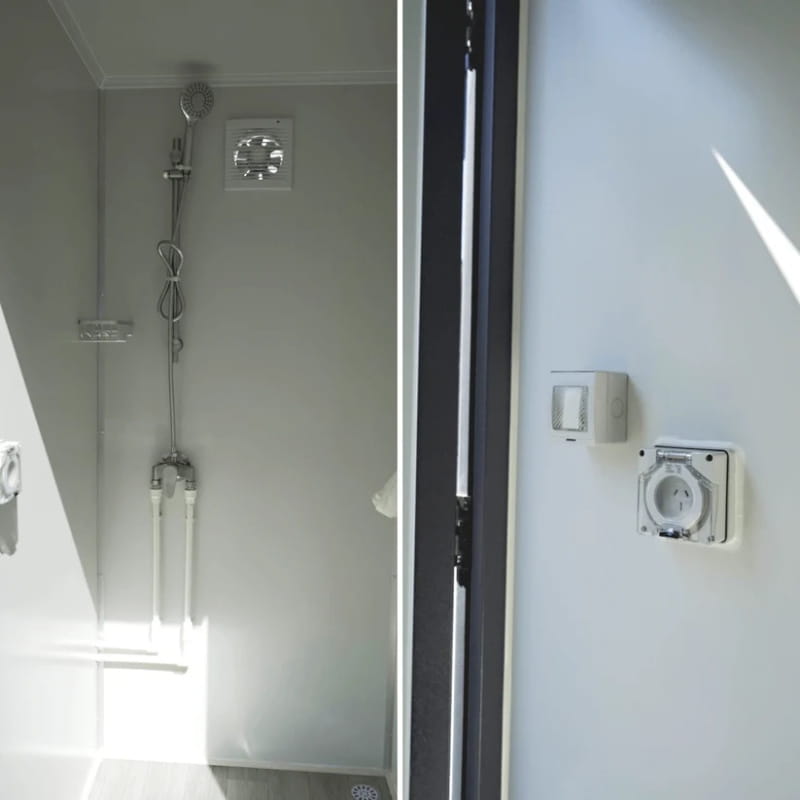 Bastone Portable Shower with 2 Rooms