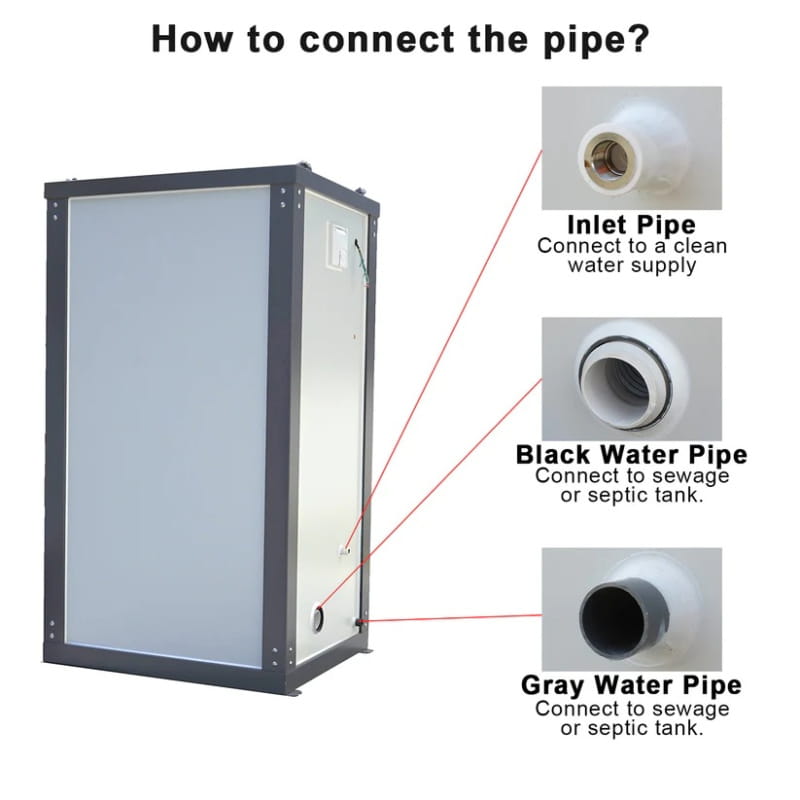 Bastone Portable Restroom with Sink