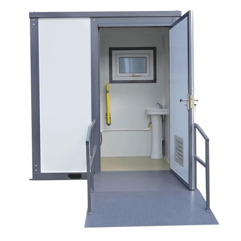 Bastone Handicap-Accessible Portable Restroom with Ramp