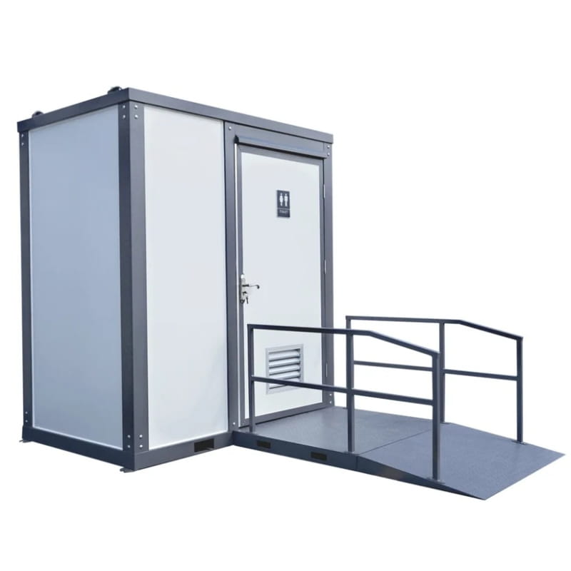 Bastone Handicap-Accessible Portable Restroom with Ramp