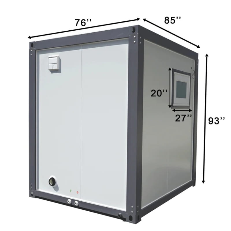 Bastone Portable Restroom with Acrylic Shower - Large