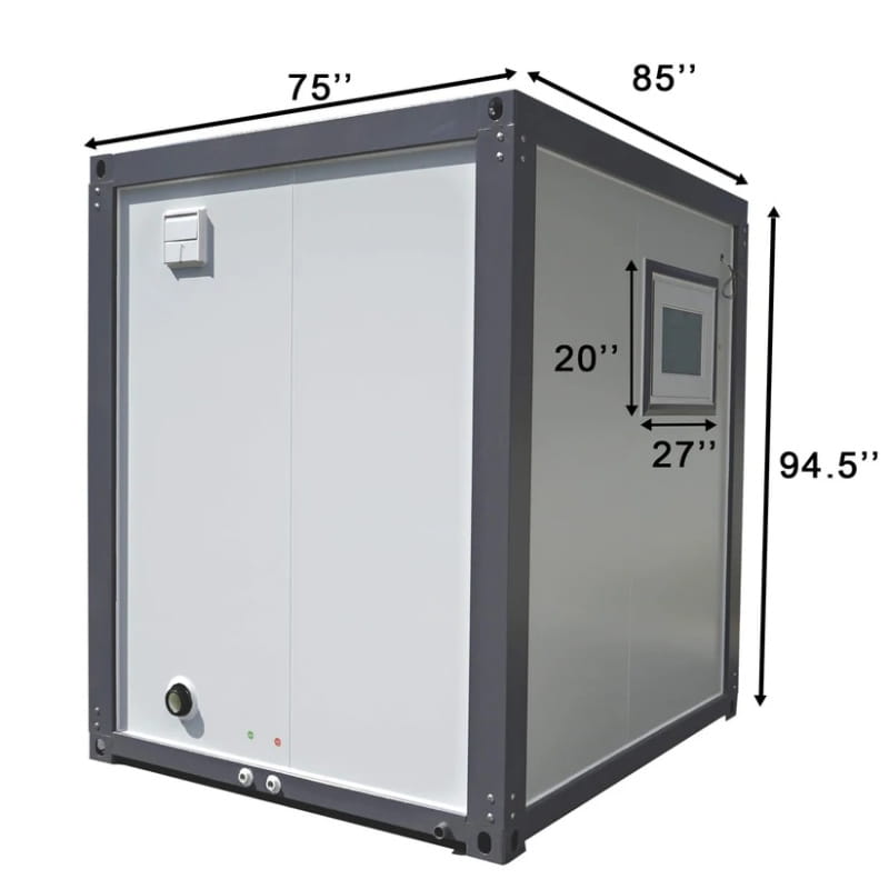 Bastone Portable Restroom with Curtain Style Shower - Large