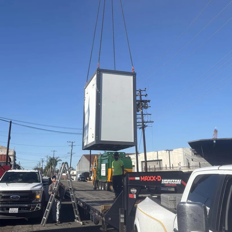 Bastone Portable Restroom with Two Private Stalls