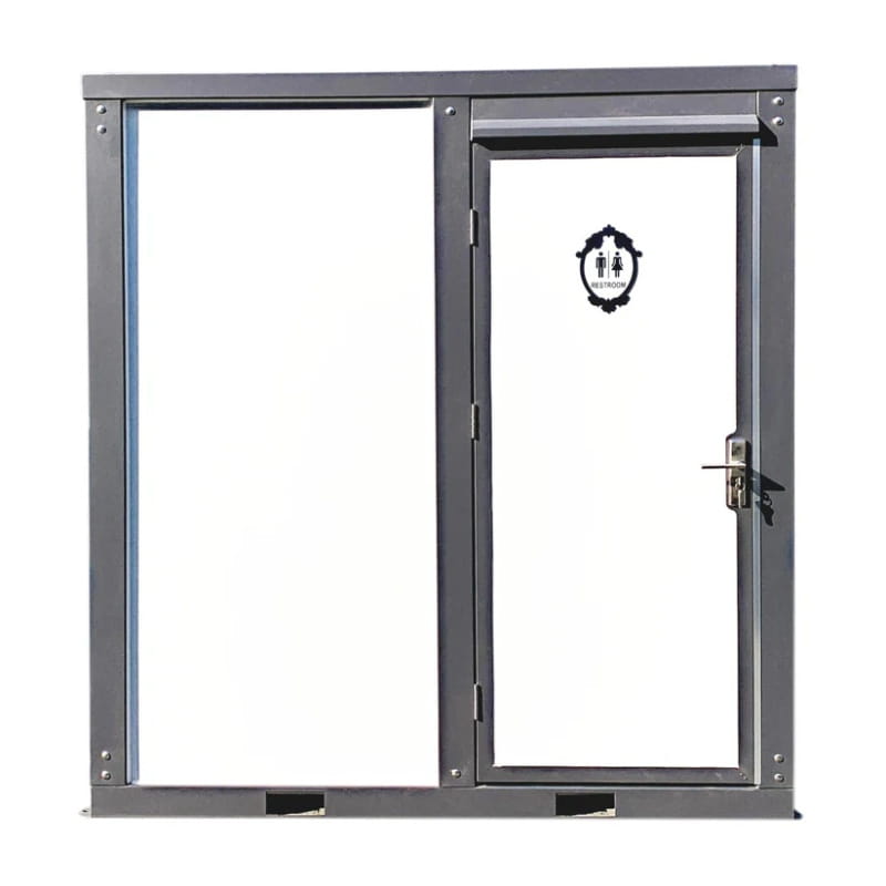Bastone Portable Restroom with Curtain Style Shower - Small