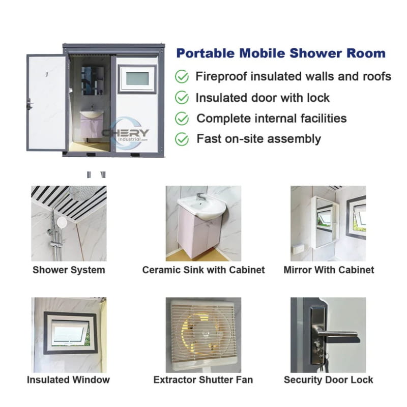 Bastone Portable Shower Room