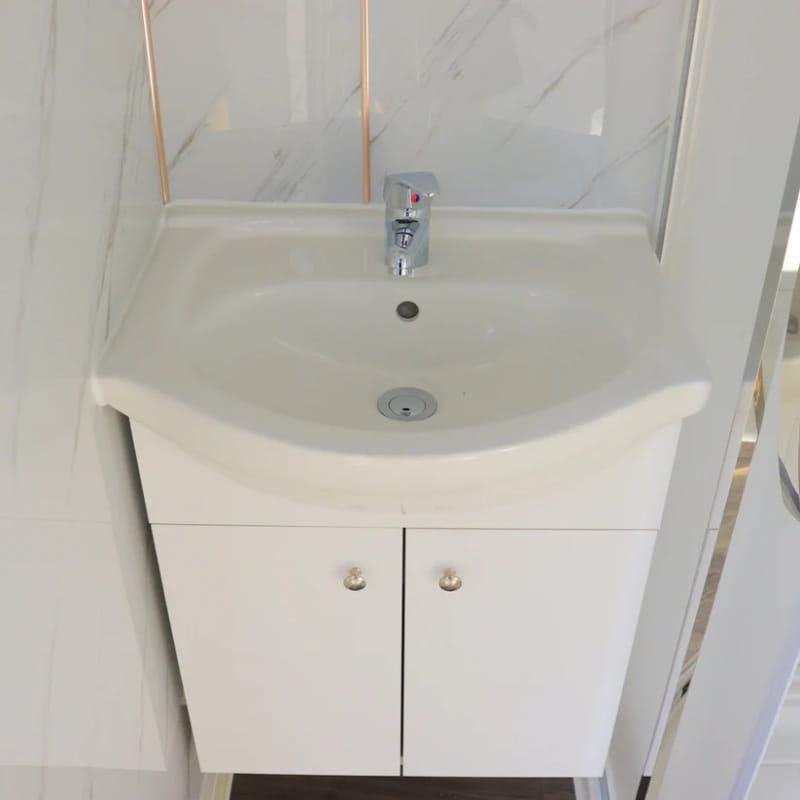 Bastone Portable Restroom with Acrylic Shower - Small